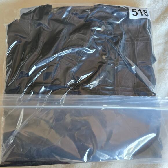 Line & Dot Black Sheer Silk Grid Blouse Women’s Size M Minimalist Quiet Luxury - Picture 8 of 8